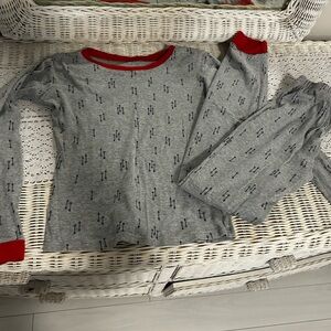 Carters boys gray and red arrow long sleeve pajamas with pants size 12